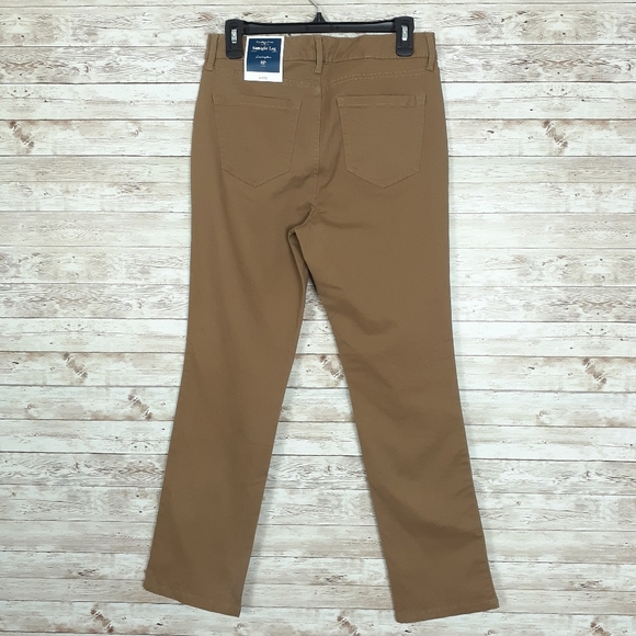 Charter Club Straight Leg Pants Brown H - Picture 3 of 7